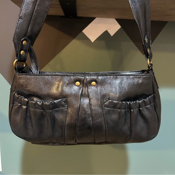 Victoria's Secret Handbags - Y2K Victoria’s Secret Black Leather Shoulder Bag